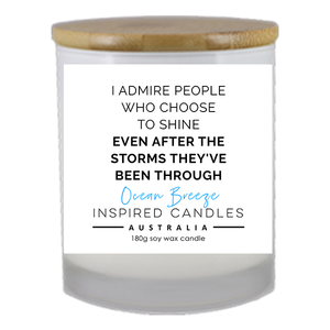 Ocean Breeze Medium Soy Candle - 180g