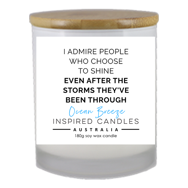 Ocean Breeze Medium Soy Candle - 180g