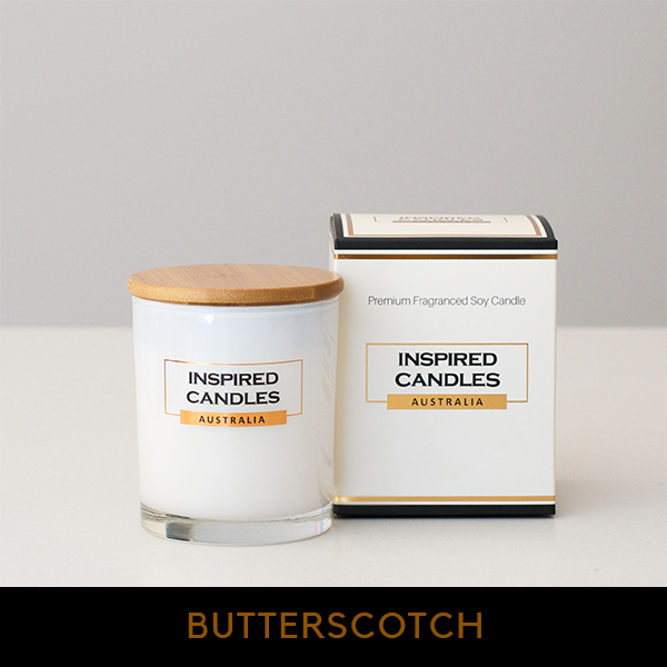 Butterscotch Large Soy Candle - 250g Inspired Candles
